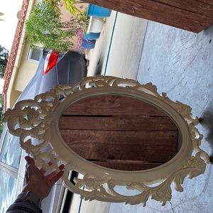 White vanity mirror
